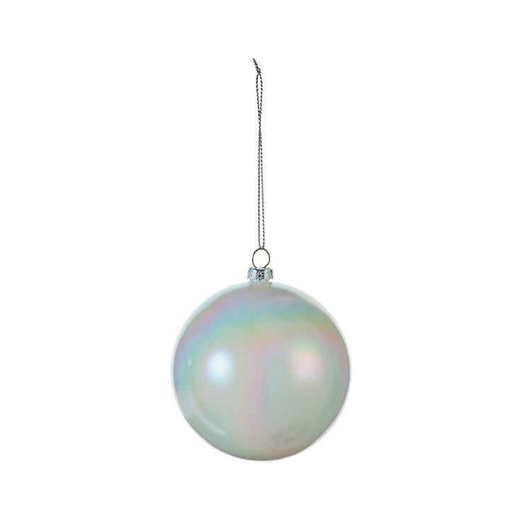 Boule de noel couleur irisé diamètre 8cm