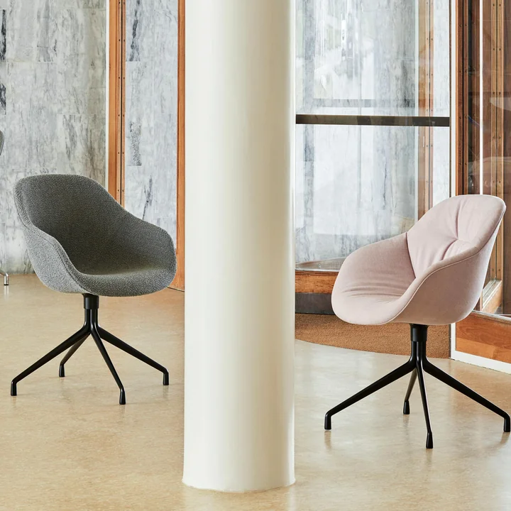 HAY - About A Chair AAC 121, Aluminium poliert / Remix 133 grau