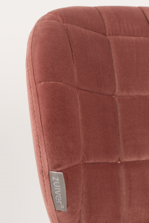 Zuiver OMG Velvet stoel old pink