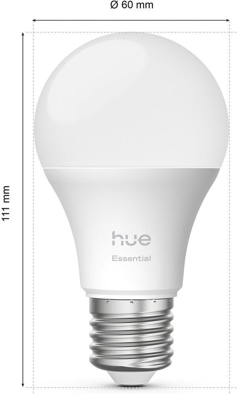 Philips - Hue Essential - Slimme E27 Lamp - 3-Pack - White Colour Ambiance