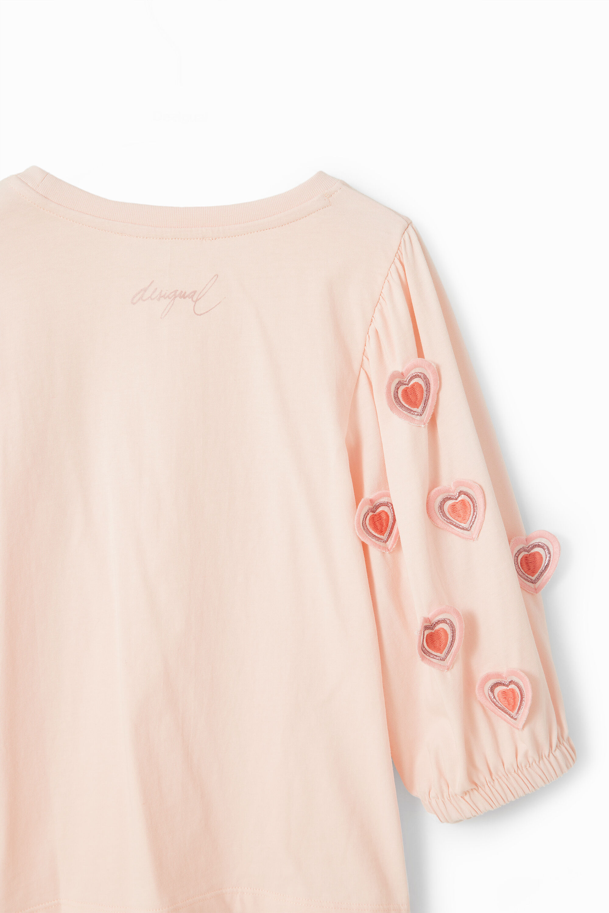 T-shirt froncé cœurs