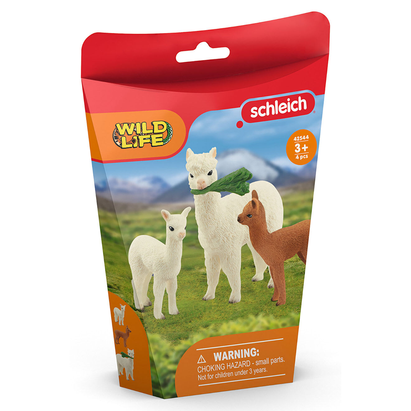 Schleich Famille d'alpagas multicolore