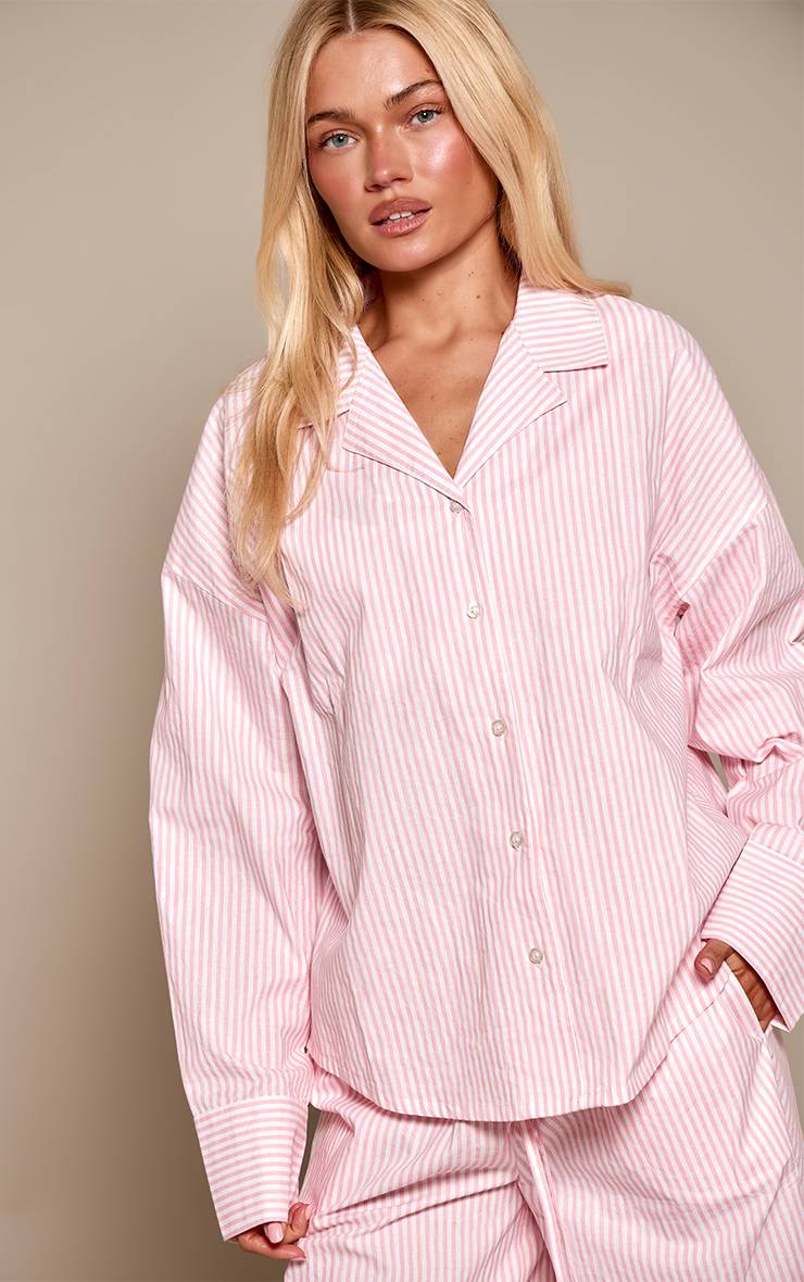 Rose Bébé Chemise De Pyjama À Rayures Et Manches Longues