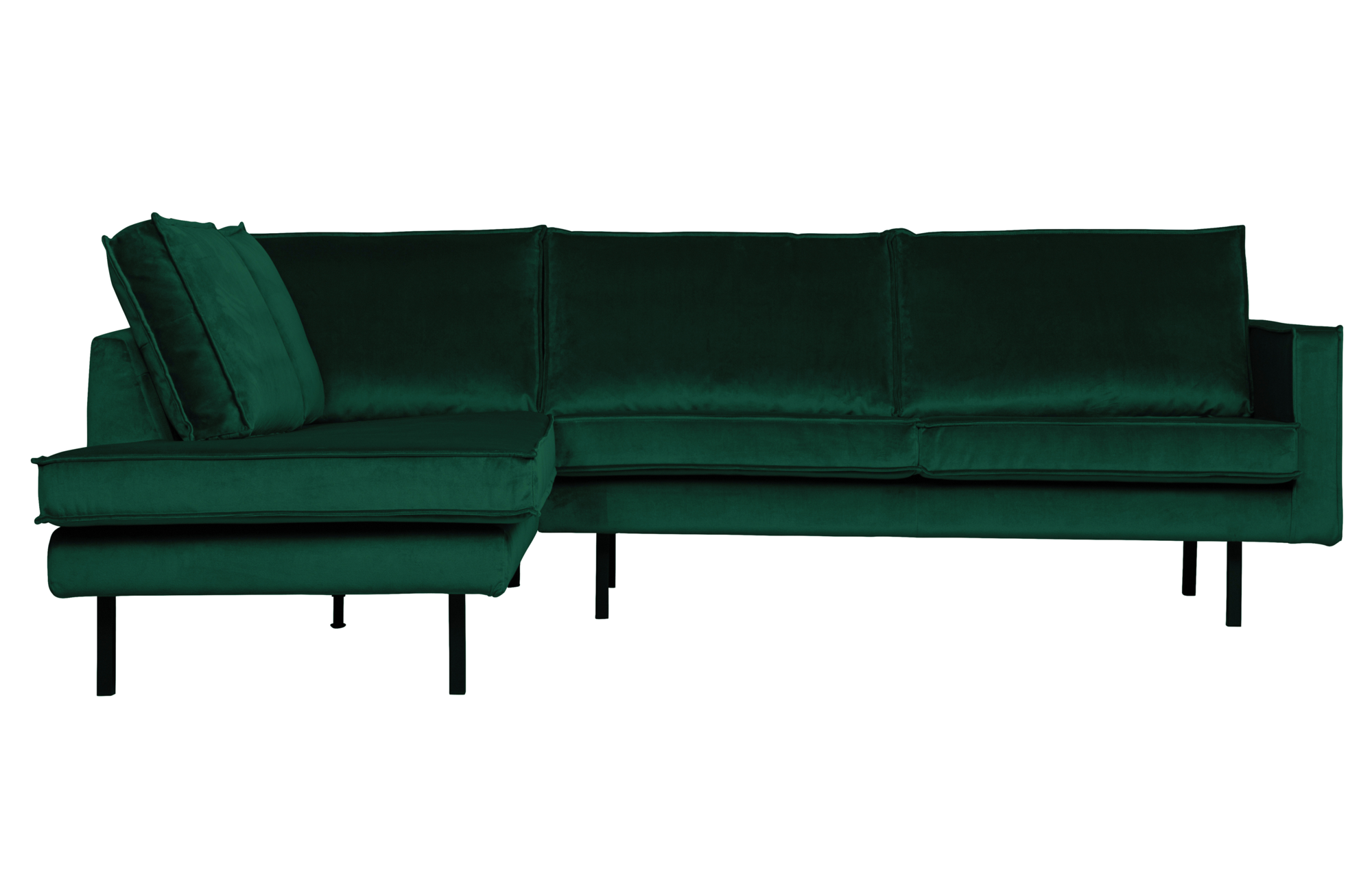 BePureHome hoekbank Rodeo fluweel Rodeo Hoekbank Fluweel Links - Green Forest