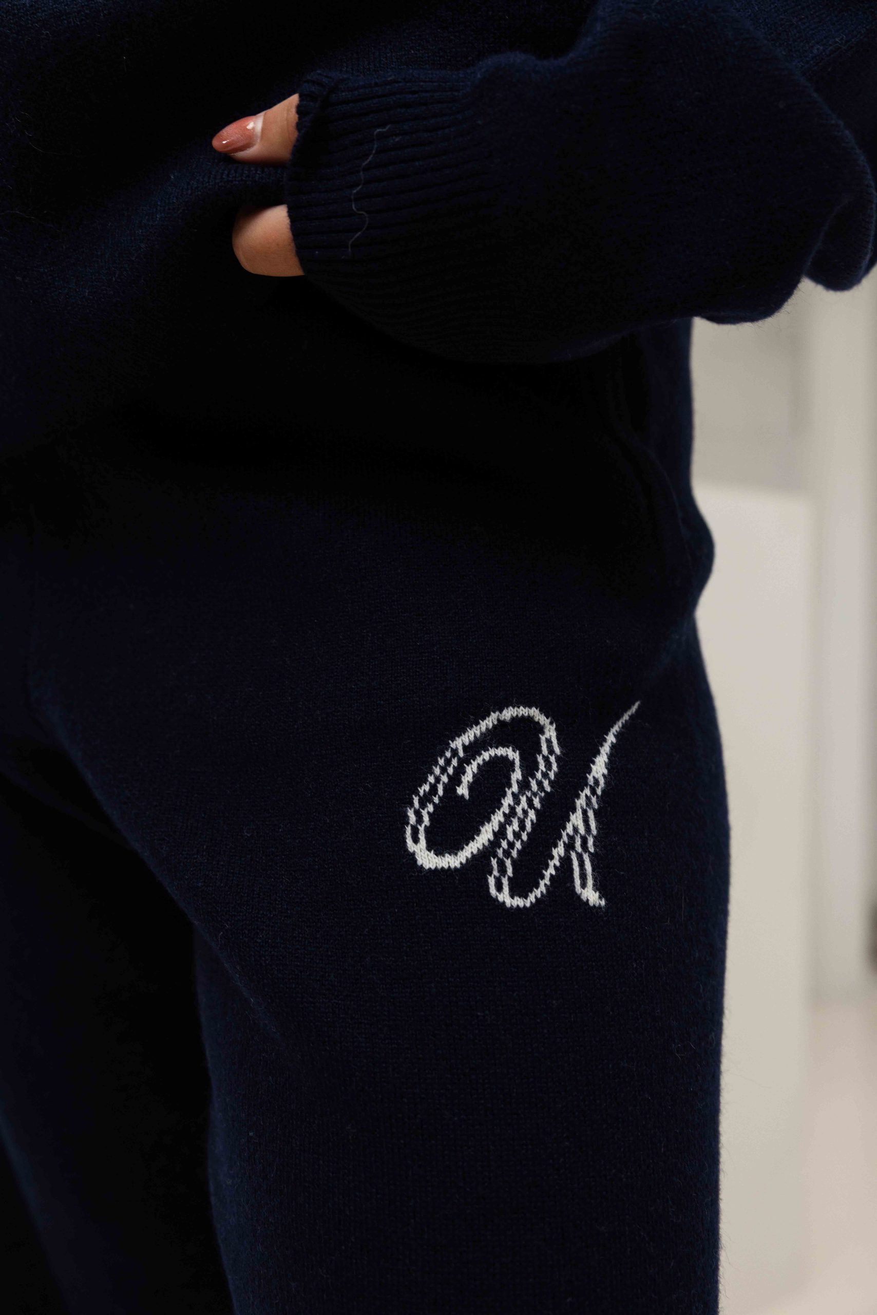 24 Uomo Knitted Trainingspak Dames Navy