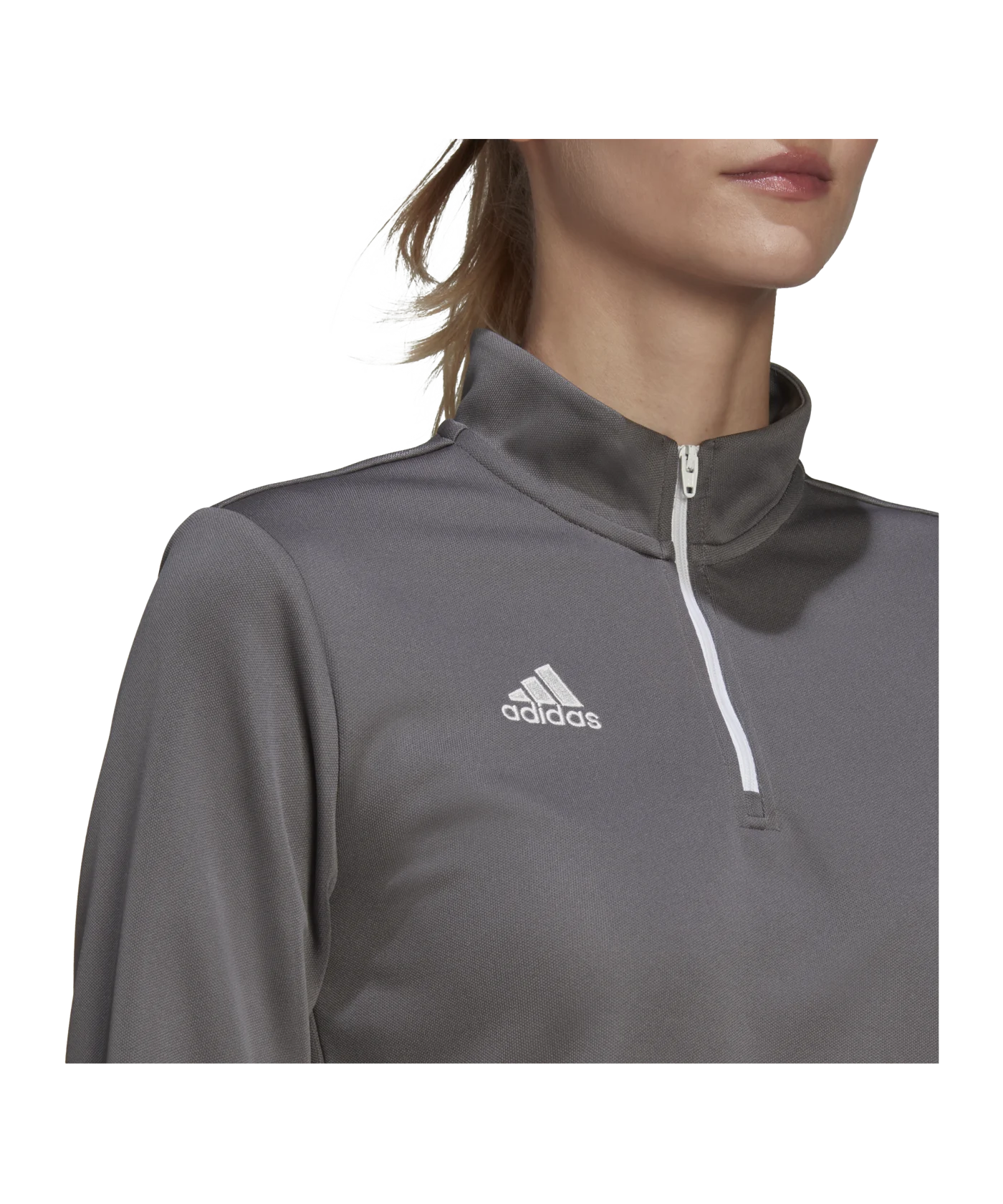 adidas Entrada 22 HalfZip Sweatshirt Damen Grau