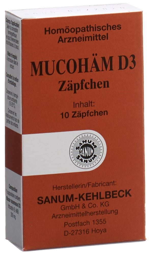 MUCOHAEM Supp Blist 10 Stk<br>10 Stück, Blister, Zäpfchen