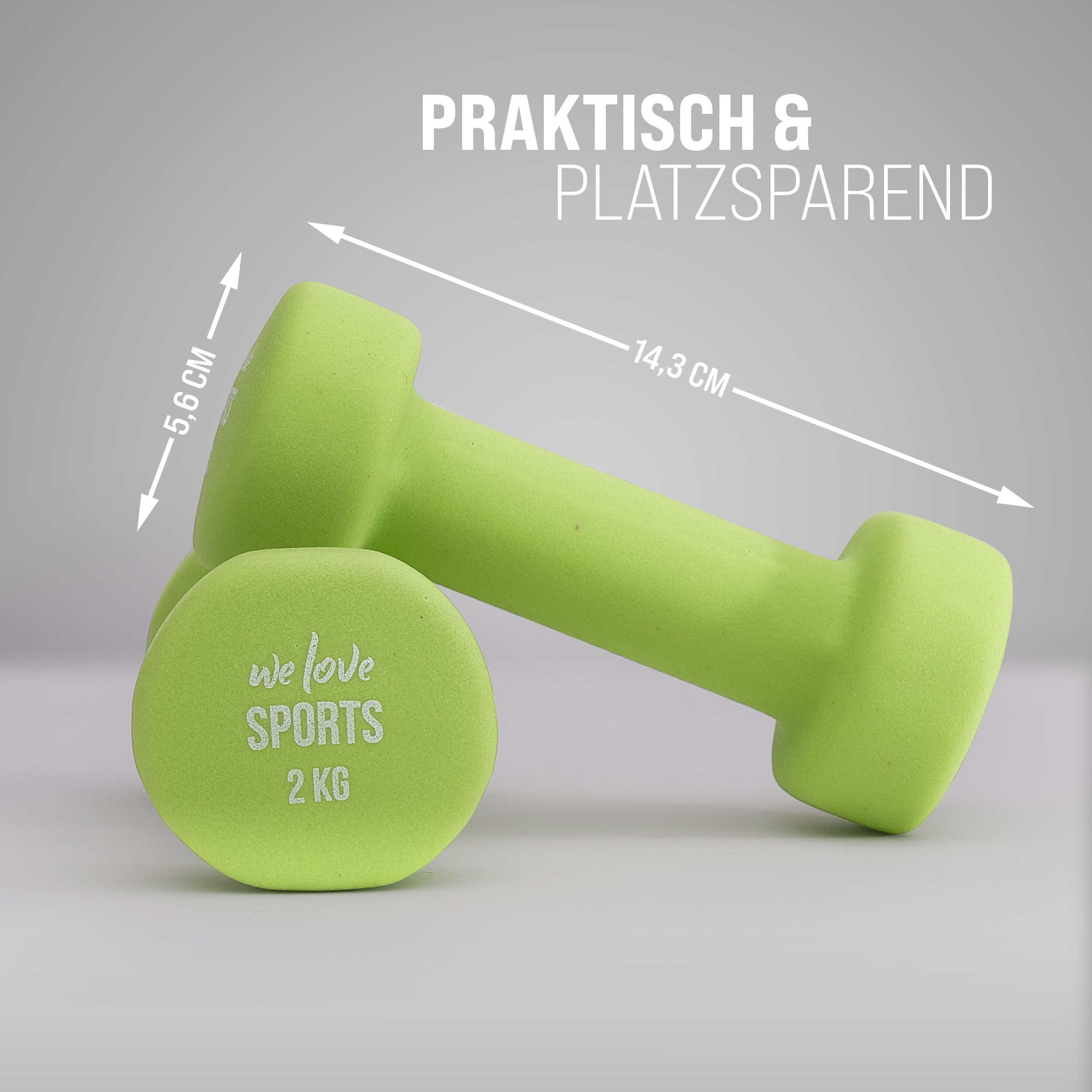 Apollo Hantel Set Kurzhantel Fitness Hanteln 2 kg