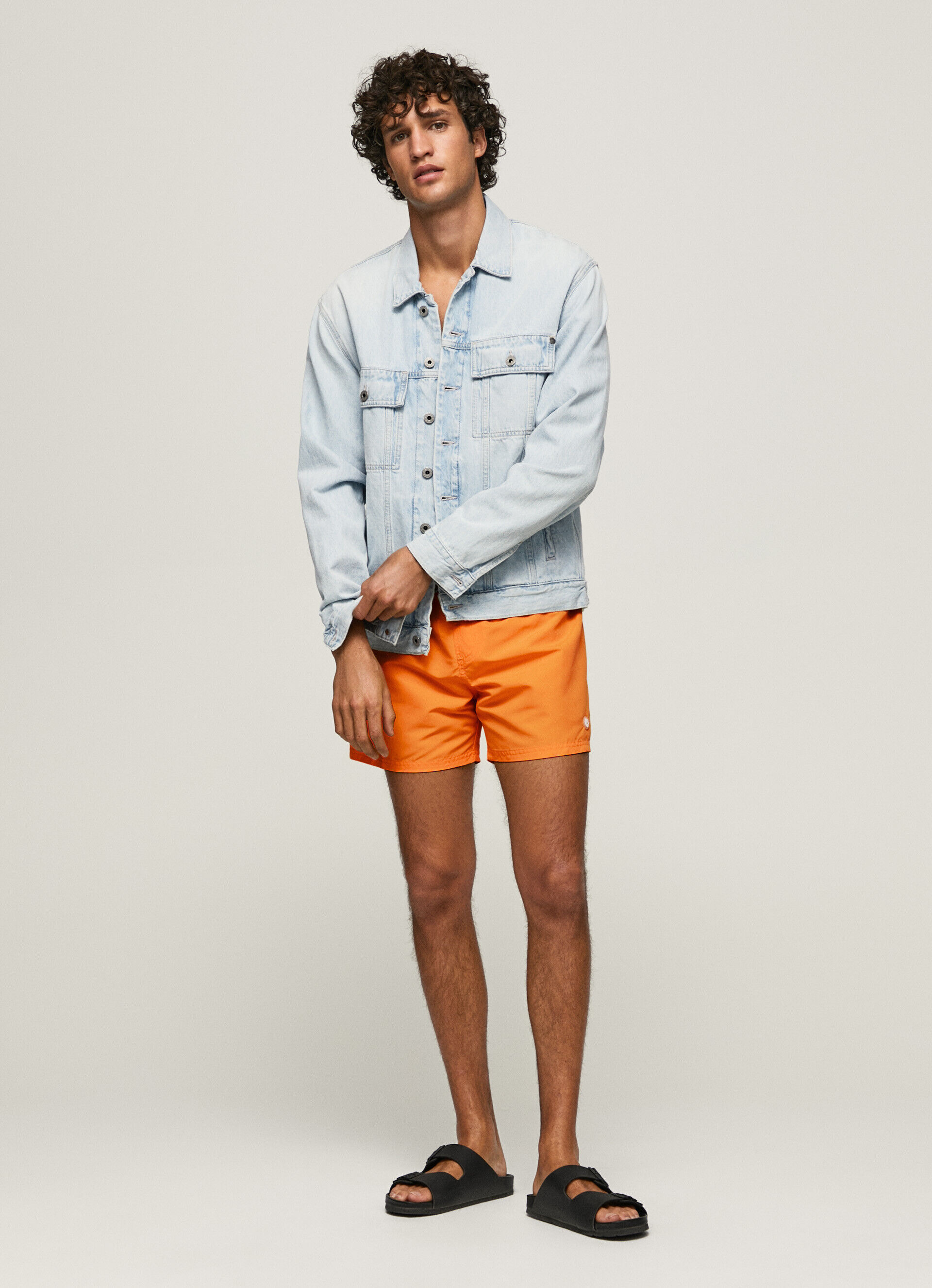 Maiô Finn Plain Bermuda - amarelo brilhante