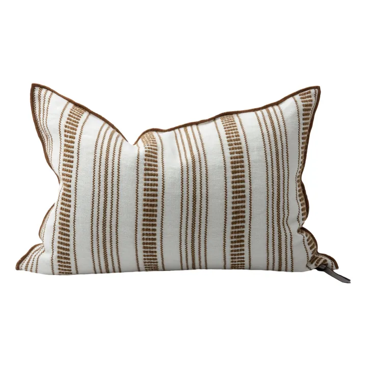 Maison de Vacances Coussin Vice Versa en toile brodée Cyclades | Havane