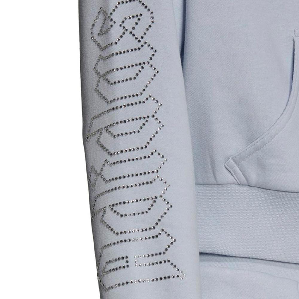 Adidas Veste de survêtement Bleu Femme Adidas Cropped Tt