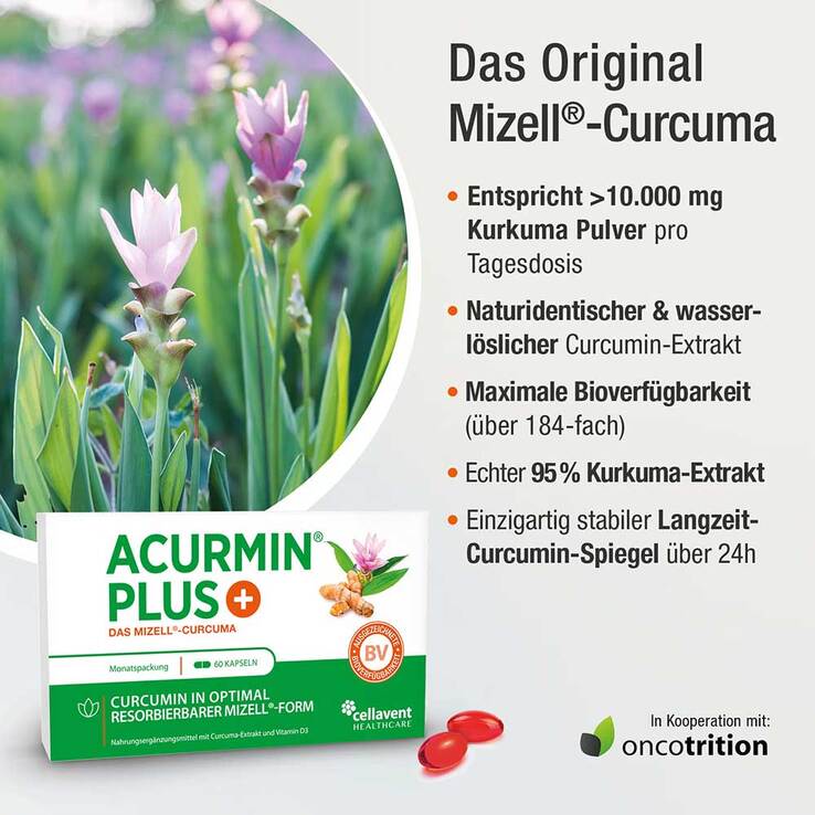 Acurmin Plus Das Mizell-Curcuma Weichkapseln , 2x360 St