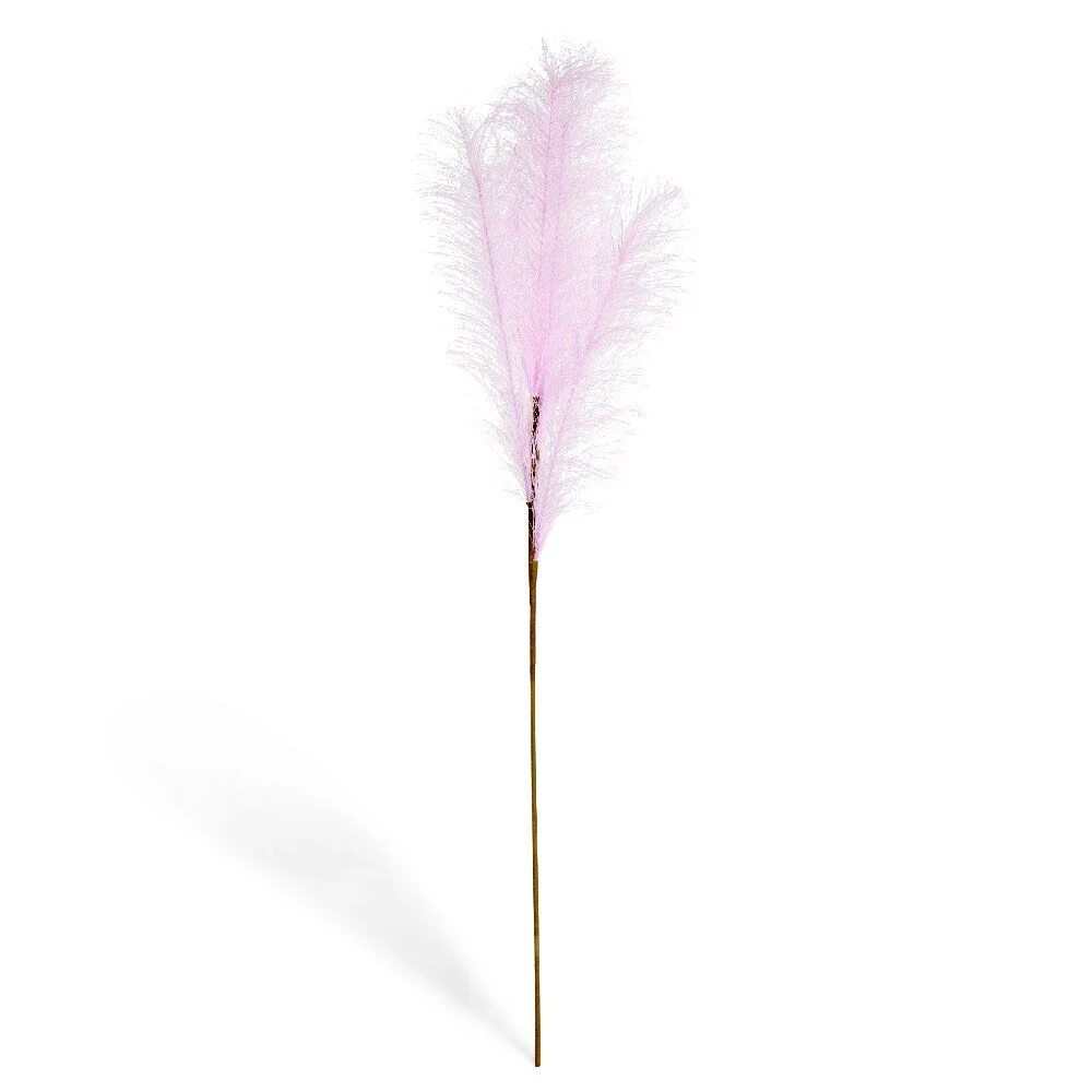 Feuillage artificiel herbe de la pampa rose ou violet H91cm