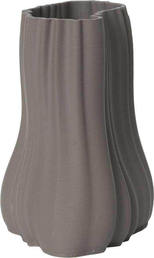 ferm LIVING Moire Vase - H20 - Anthracite Anthracite