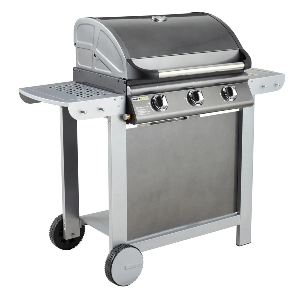 Barbecue au gaz FIESTA 3 - 3 brûleurs avec thermomètre 10,5kW Cook'in