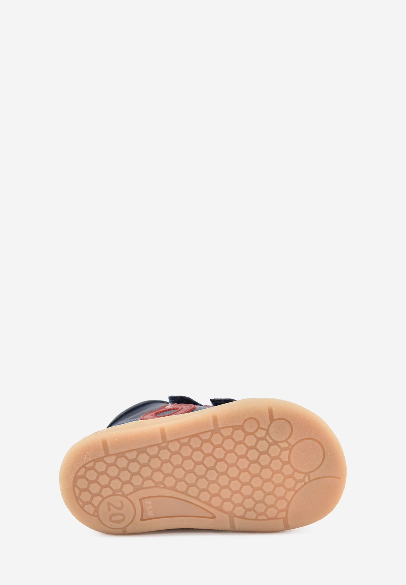 Aubépine High logo Barefoot Wollfutter erste Schritte Blau Rot