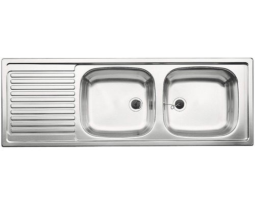 Blanco TOP EZS 12 X 4-2 spoelbak, 1235 x 435 mm, roestvrij staal, natuurlijke afwerking, 500374