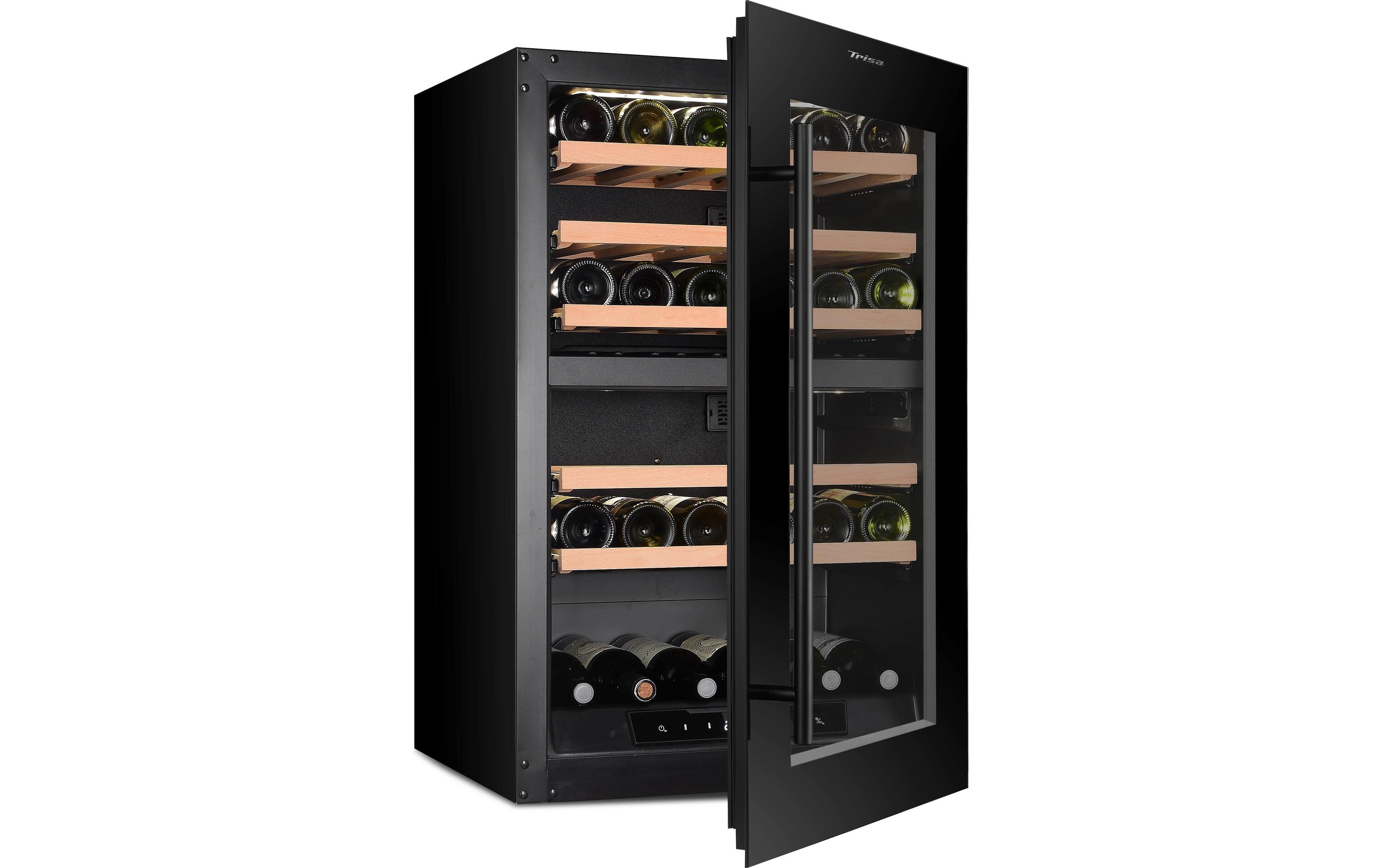 Einbauweinkühlschrank Dual Zone Schwarz, Rechts<br>Weinkühlschrank
