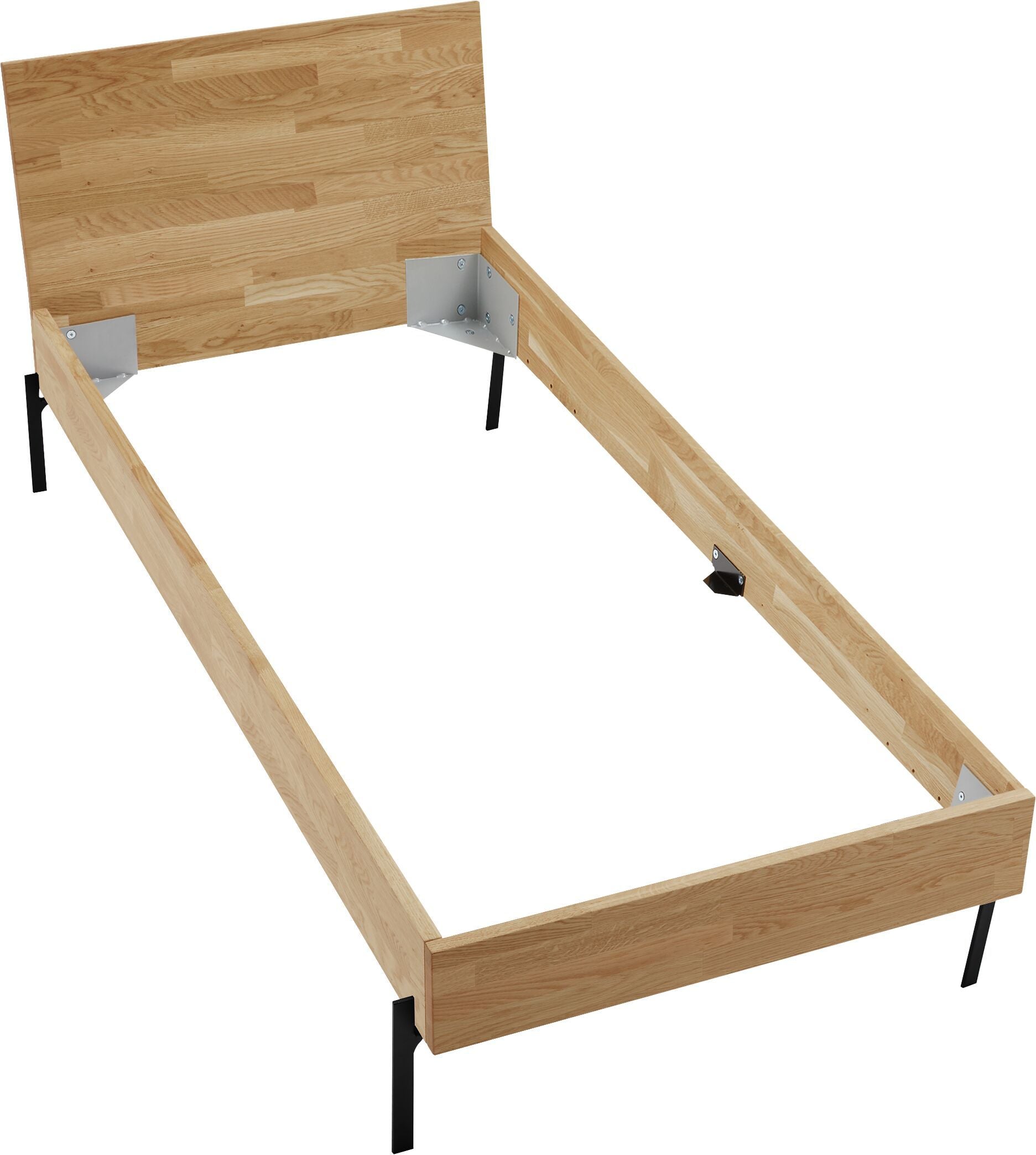 CARA Bett - Eiche / B: 90.0 cm x T: 200.0 cm
