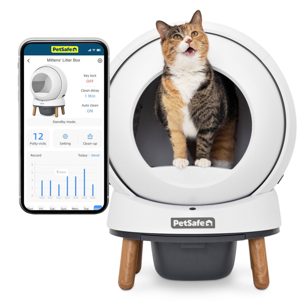 Petsafe ScoopFree® SmartSpin™ - Automatische Kattenbak - Wit - 67x53x48 cm