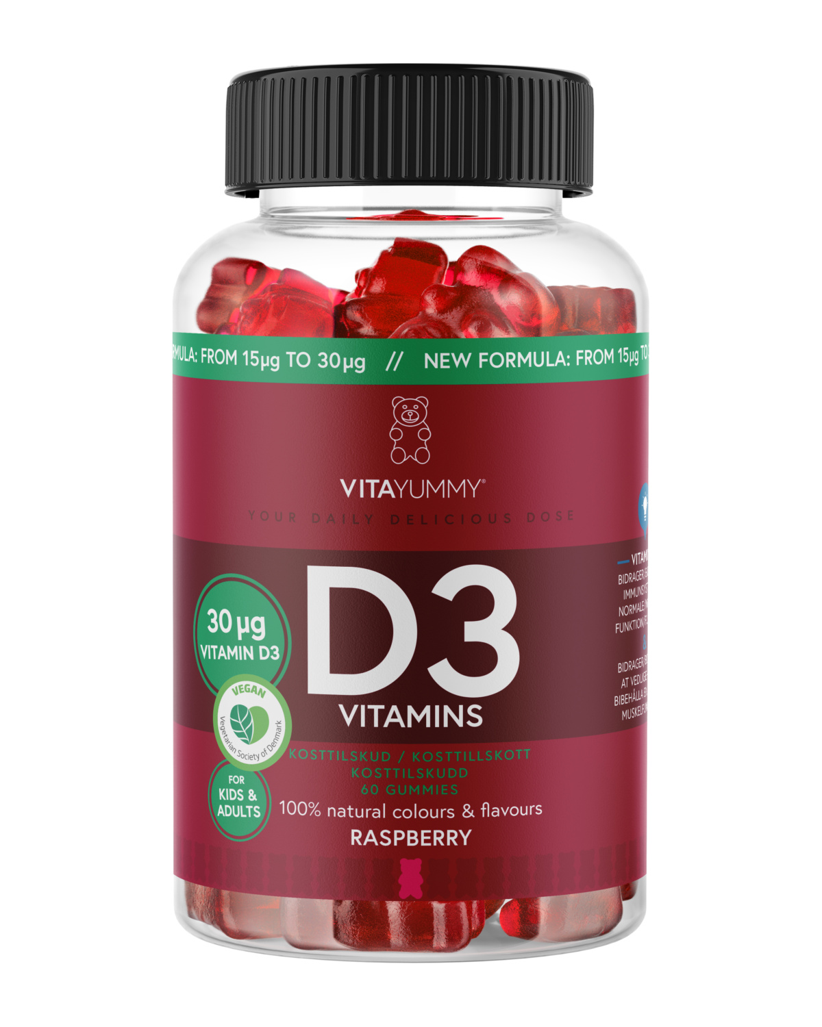 VitaYummy D3 Raspberry 180g