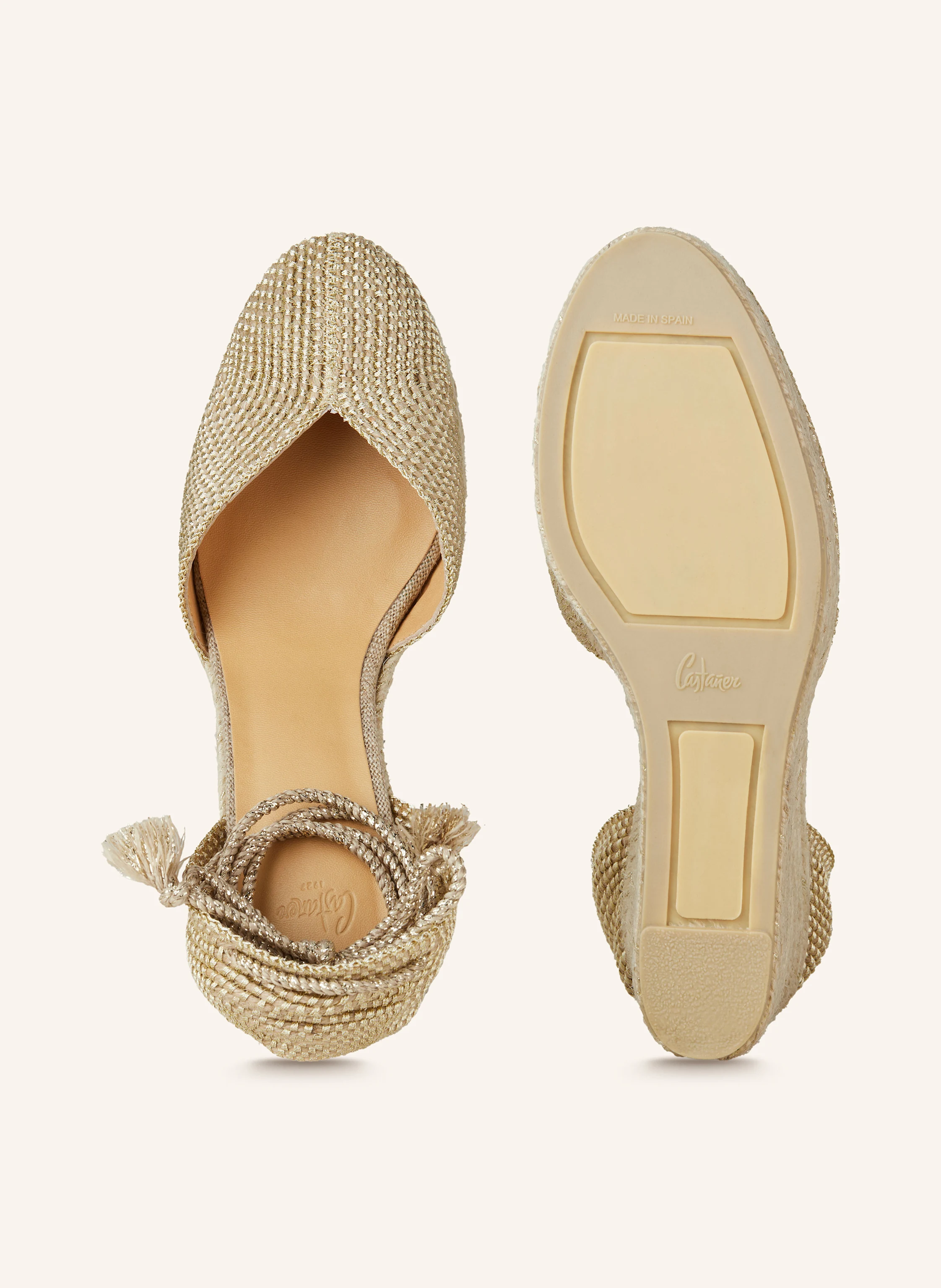 Castaner Wedges CORA mit Glitzergarn