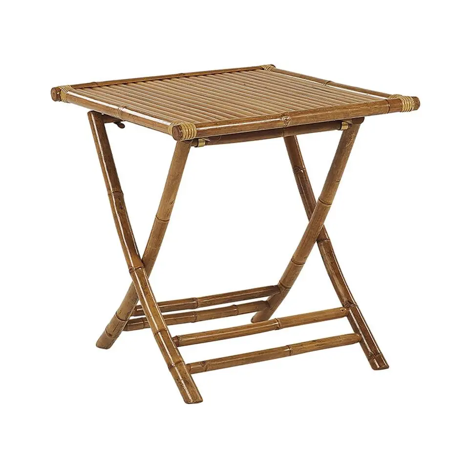 MOLISE - Tuintafel - Lichte houtkleur - 70 x 70 cm - Bamboehout