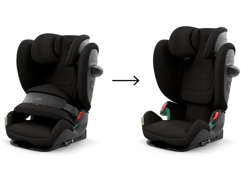 CYBEX Gold Kindersitz Pallas G2 i-Size, Magic Black Kinderautositz mit Fangkörper