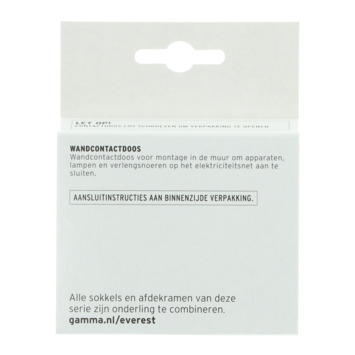 GAMMA K2 Enkel Stopcontact Wit