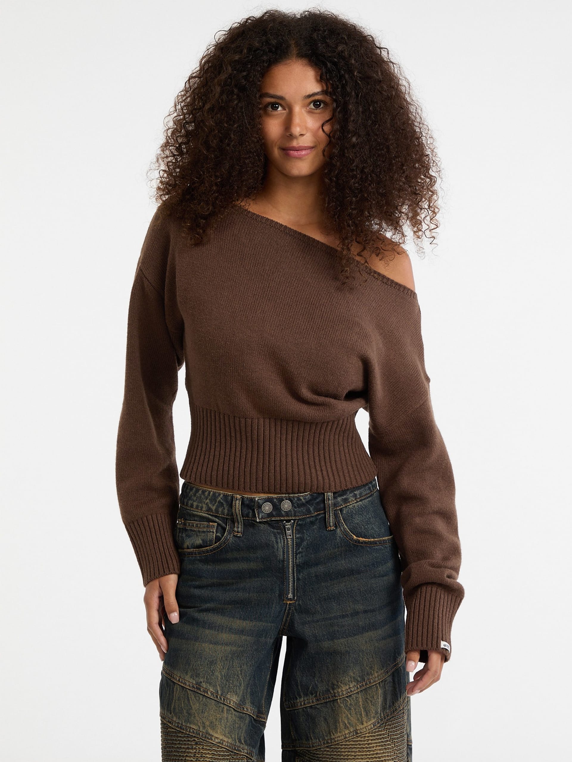 Suéter ombro a ombro ecológico GUESS Originals
