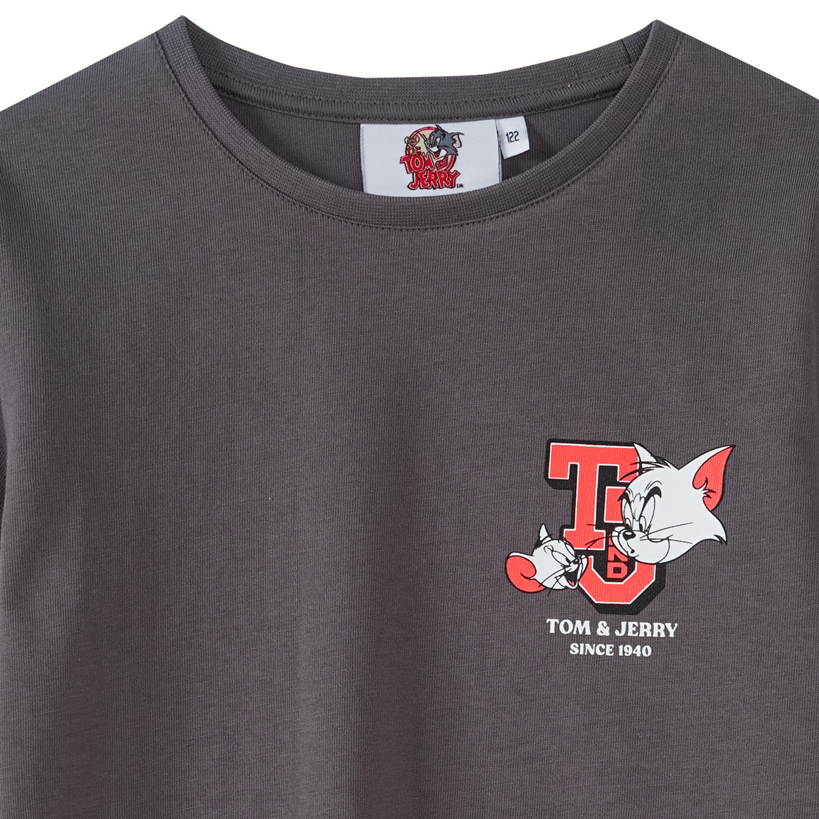 Topolino Tom & Jerry T-Shirt mit Rücken-Print dunkelgrau