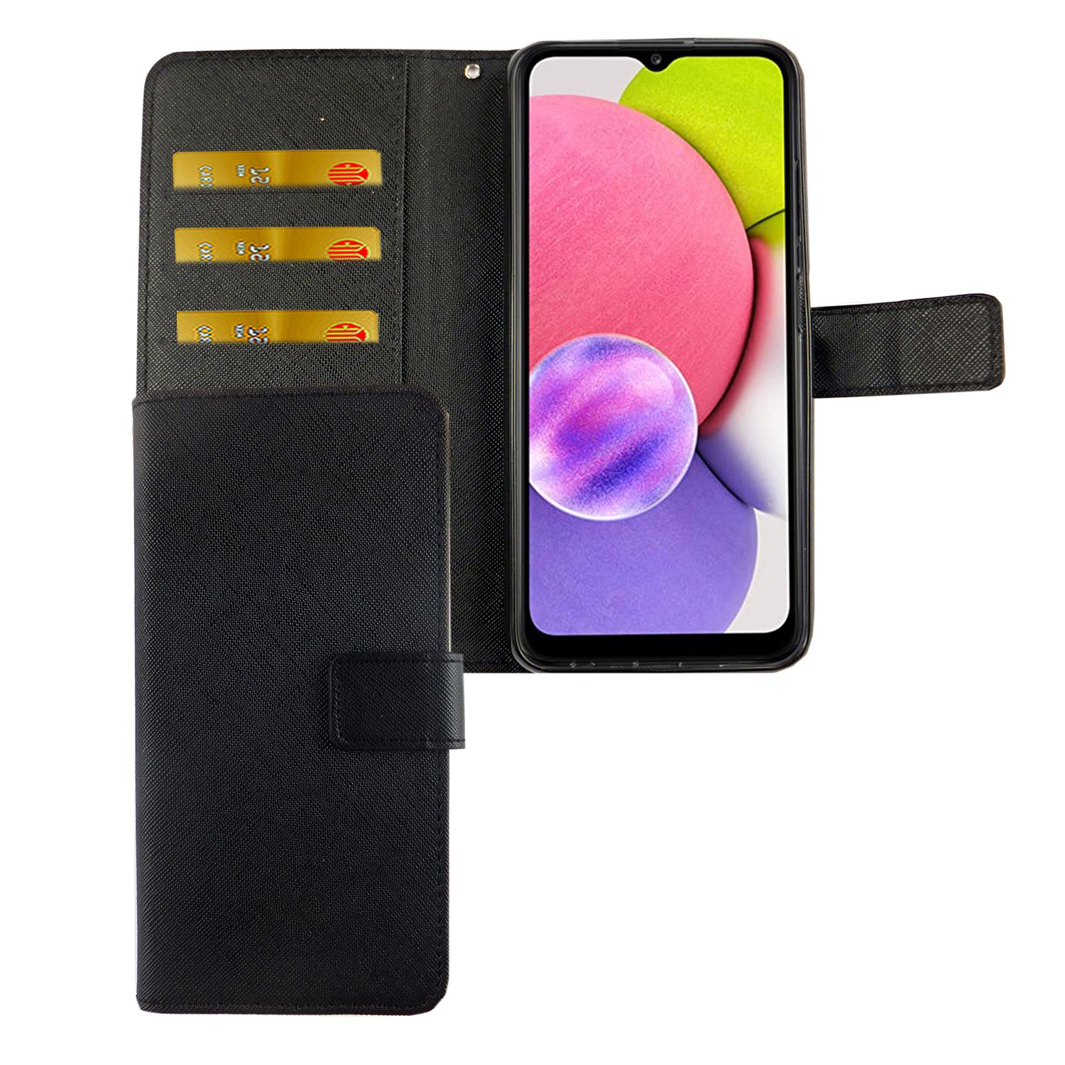 Handyhülle für Samsung Galaxy A03s Case Cover Schutztasche Schutzhülle Bookstyle