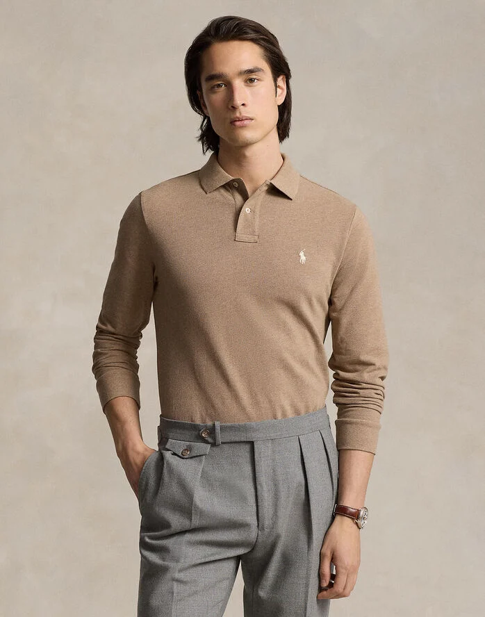 Polo Ralph Lauren BASIC MESH-LSL-KNT Italian heather/c8135