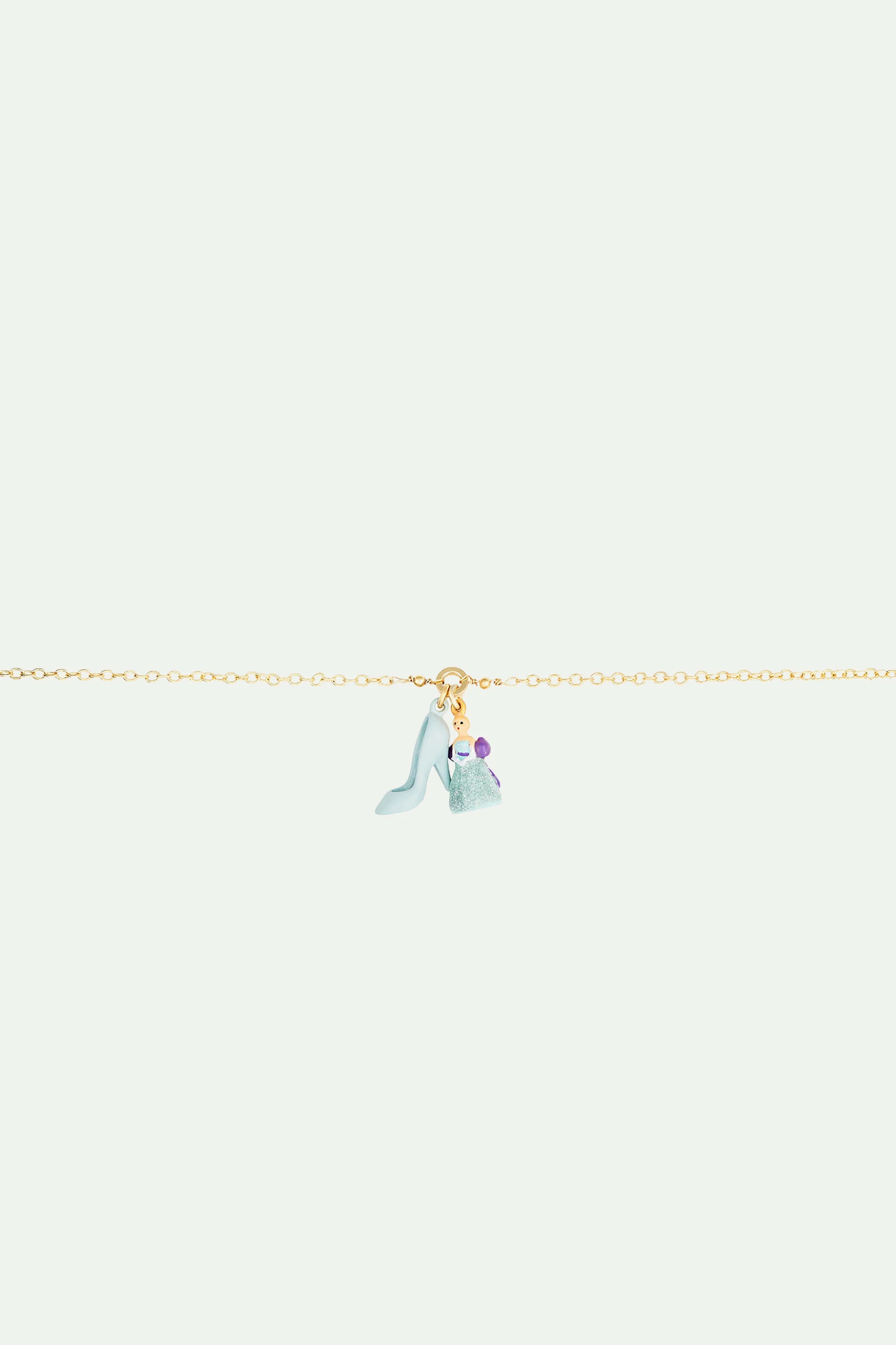 Bracelet fin soulier et cendrillon | Bleu