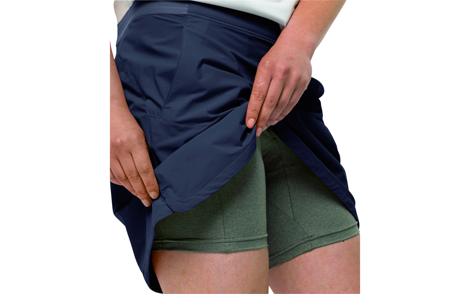 Jack Wolfskin Hilltop Trail Damen Skort graphit