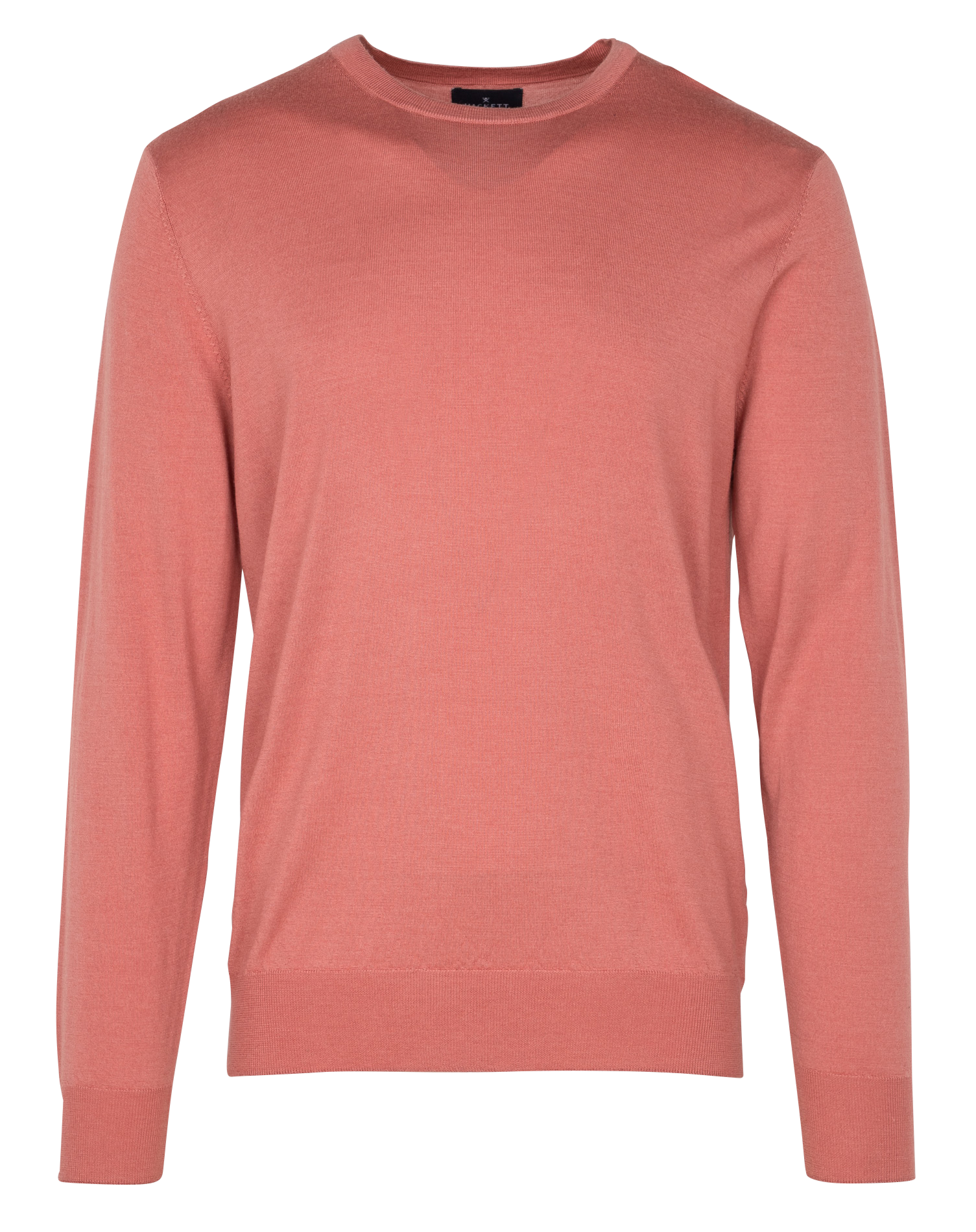 Pull col bateau en laine et soie | Orange