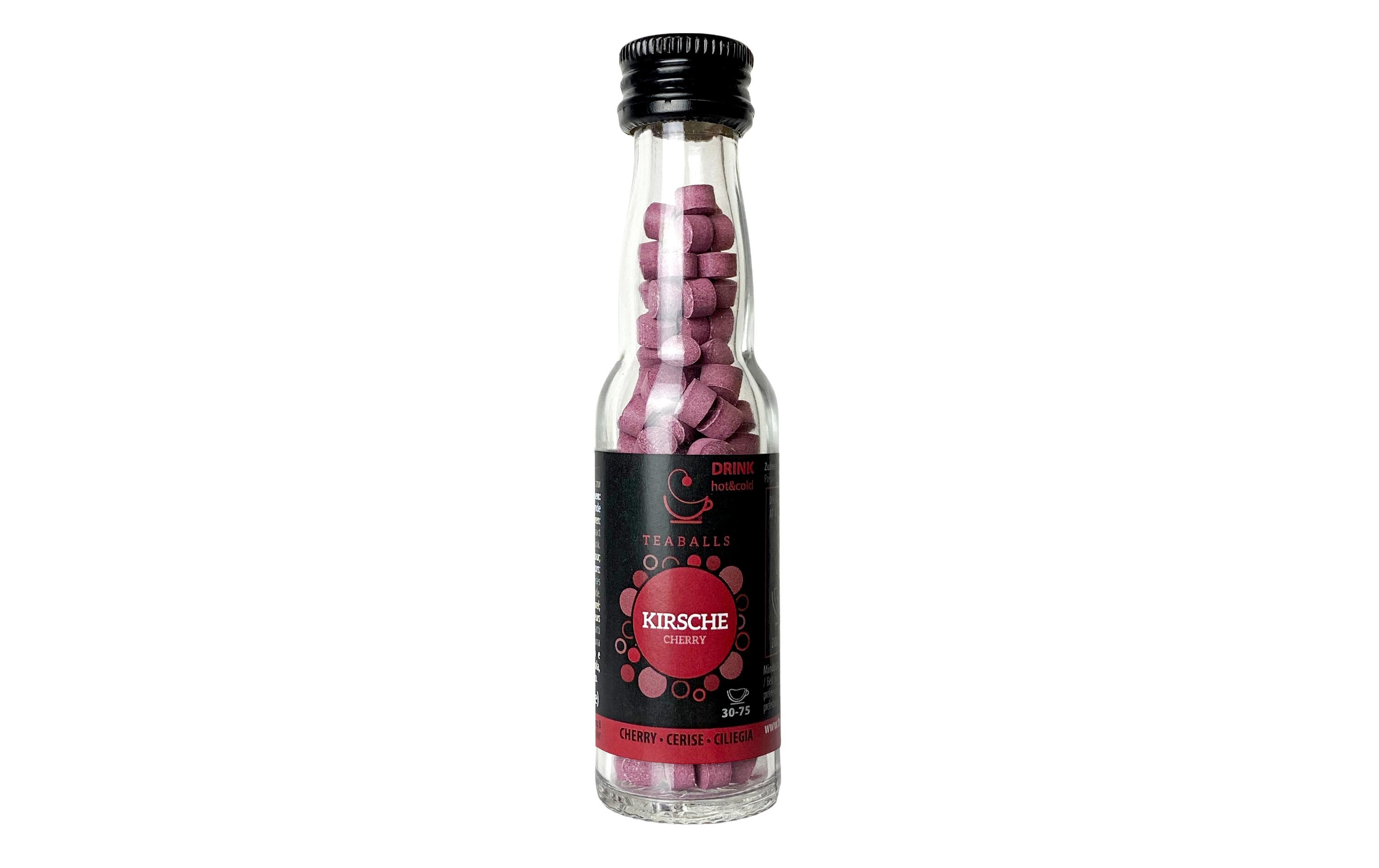 Teaballs Kirsche Black Selection 30-75 TassenPraktische Portionen zur Aromatisierung von Wasser
