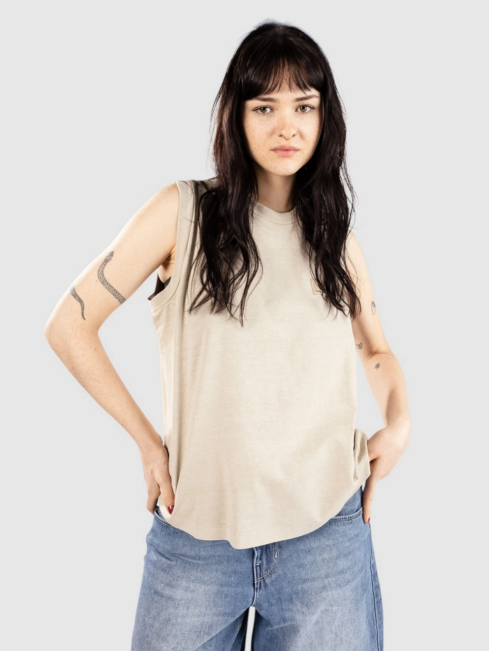 Carhartt WIP Nelson A Tank Top fleur de sel/garment dyed