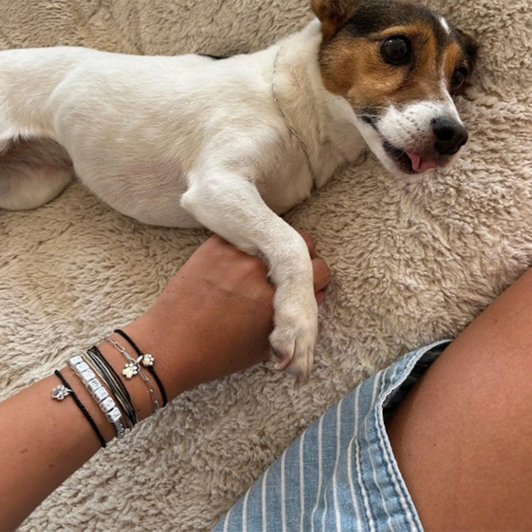 Puravida Bracelet Dog Mom Argent