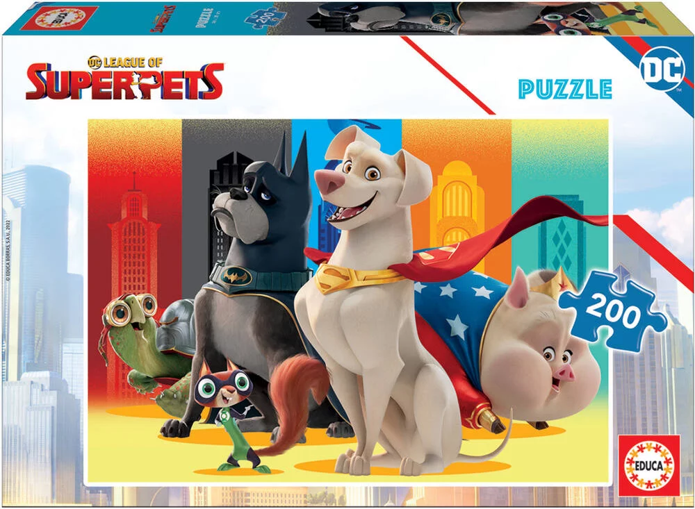 DC LEAGUE OF SUPER PETS PUZZLE 200 PIECES