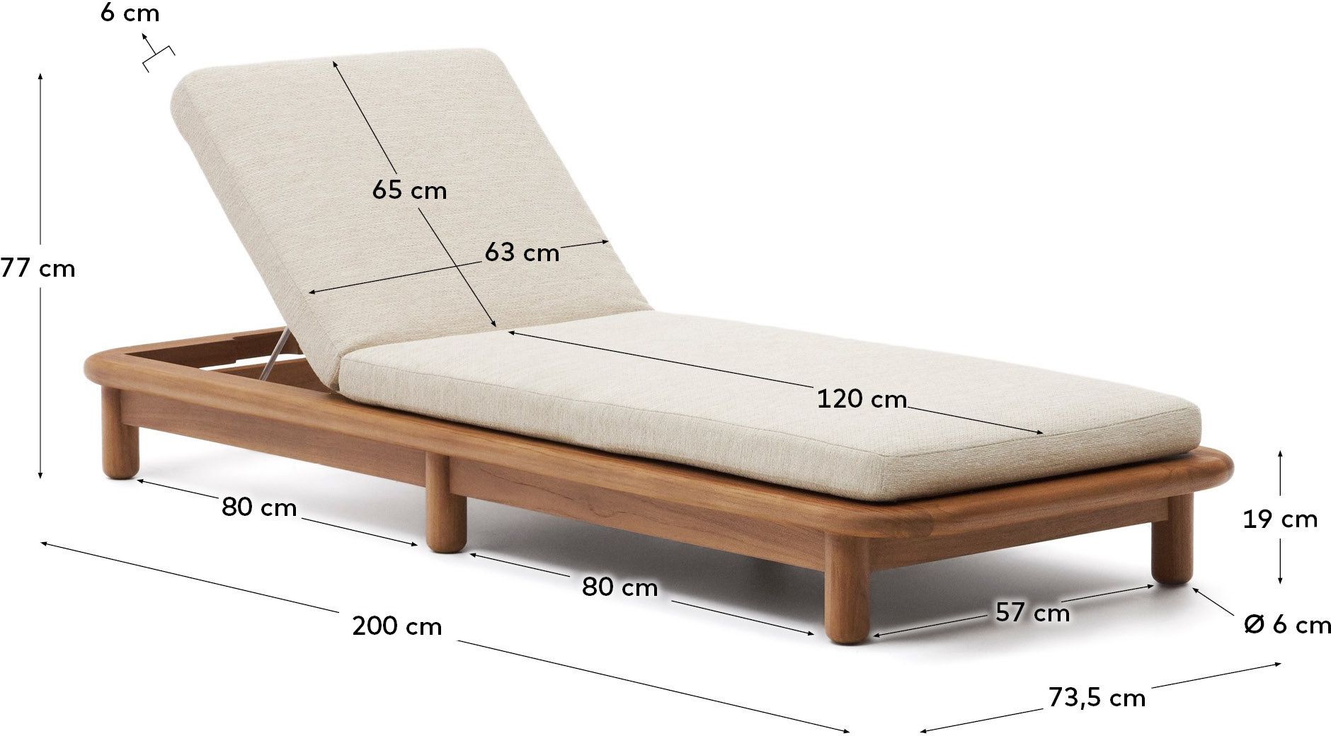 Kave Home   Turqueta Outdoor Ligstoel