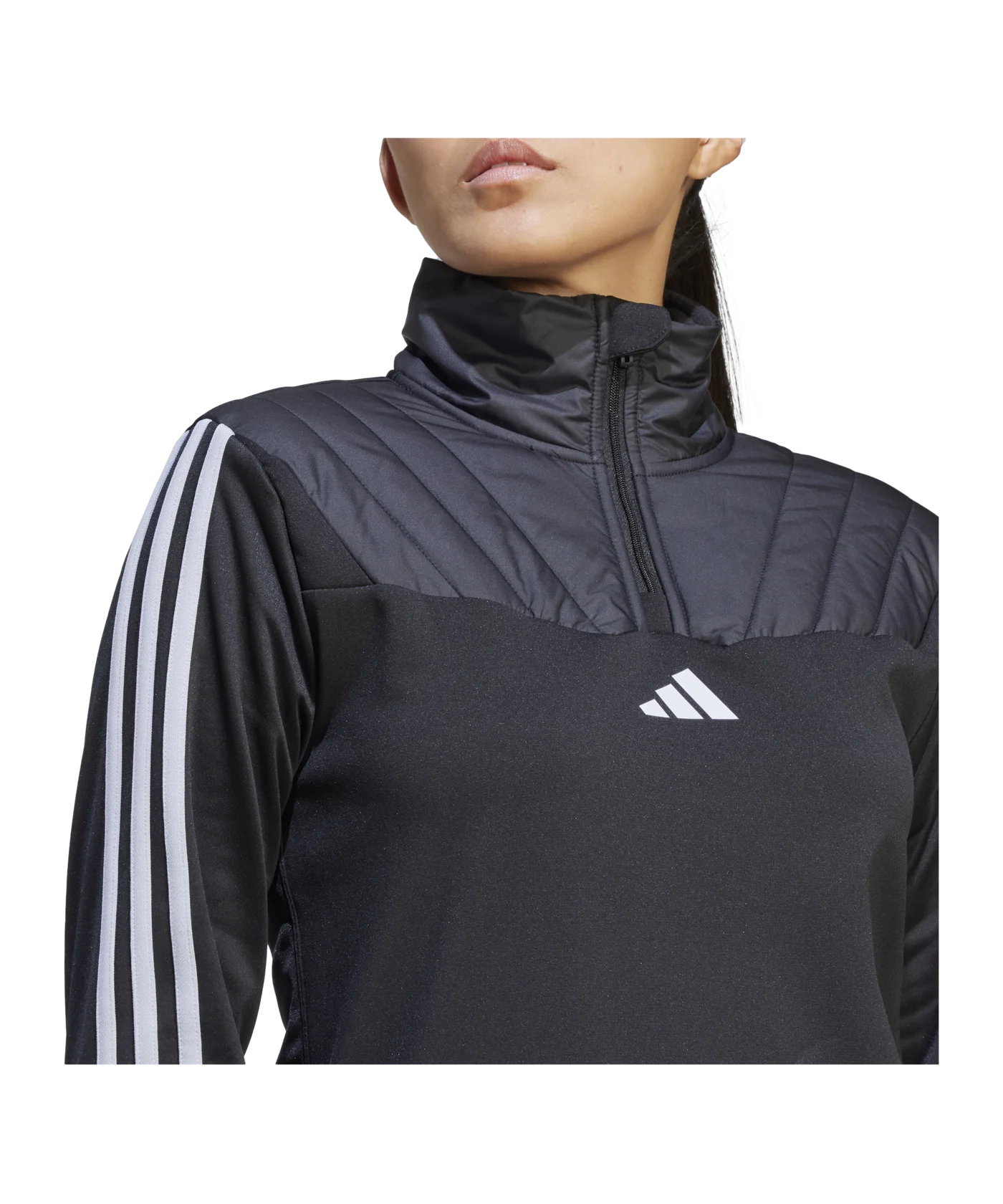 adidas Tiro 23 CB Sweatshirt Damen Schwarz Weiss