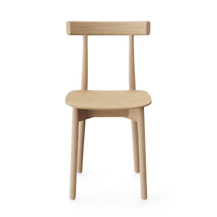 NINE - Skinny Wooden Chair, blau (RAL 5002)