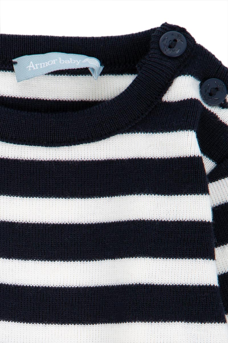 Pull marin rayé 