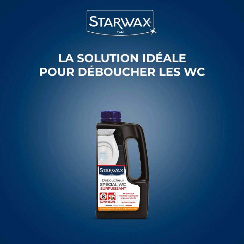 Déboucheur spécial WC Starwax - Bidon de 1 Litre