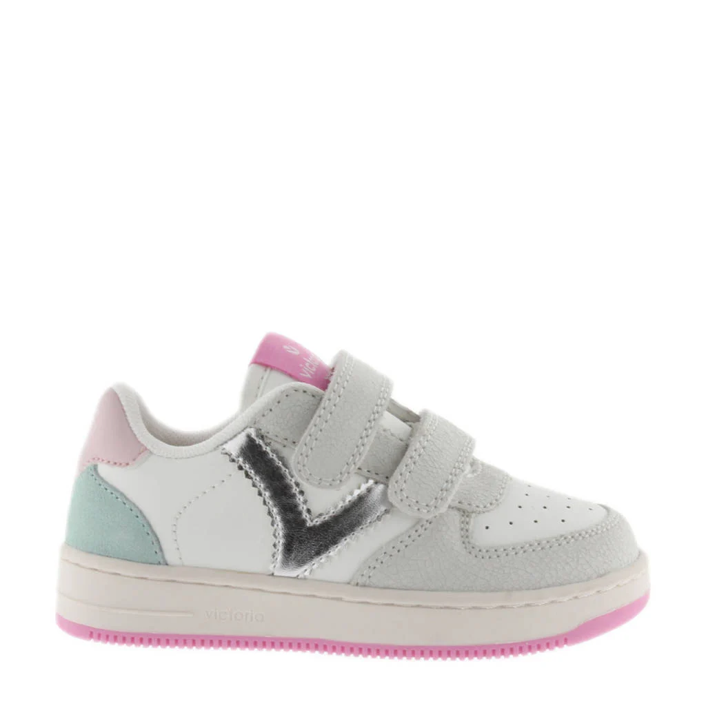 Victoria Tiempo Tiras Serraje Craleren sneakers wit/roze