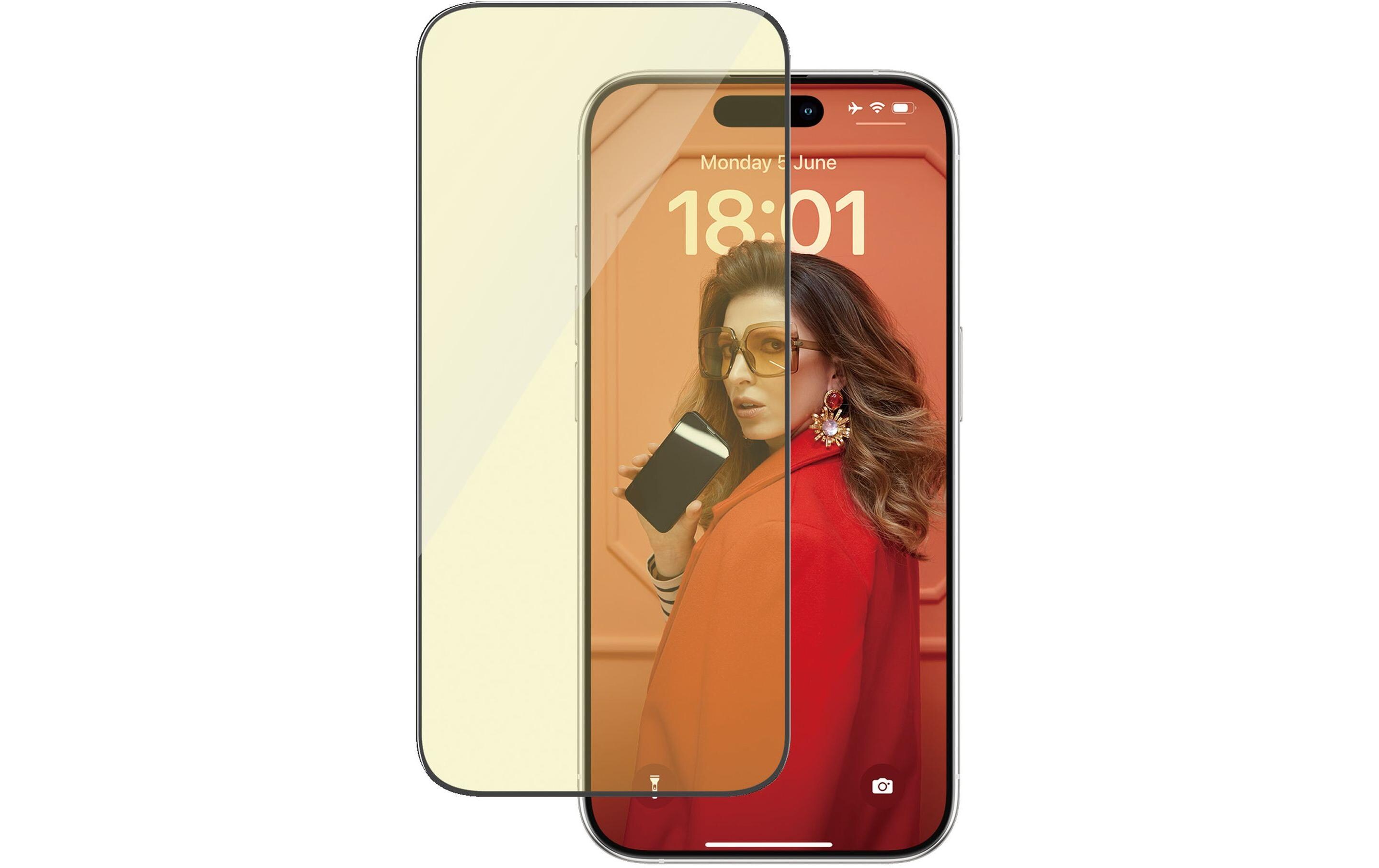 Displayschutz Anti Reflective iPhone 15 ProAnti Reflective und BluelightUltra Wide Fit Displayschutz mit Applicator für das Apple iPhone 15 Pro