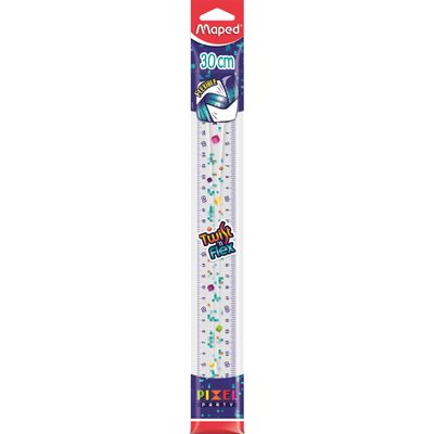 Maped Pixel Party Twist'n Flex - Règle plate flexible 30 cm