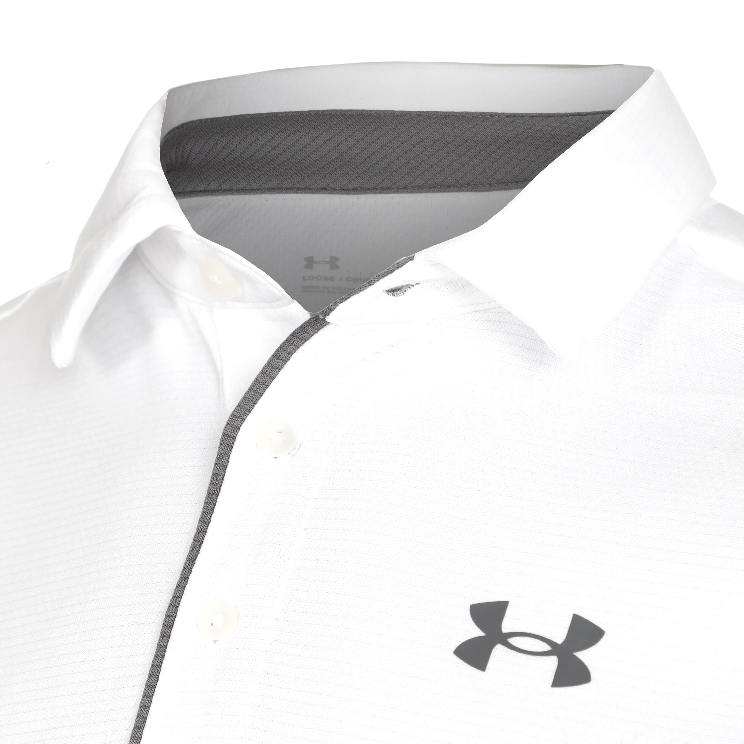 Under Armour Tech Polo Hommes - Blanc , Gris