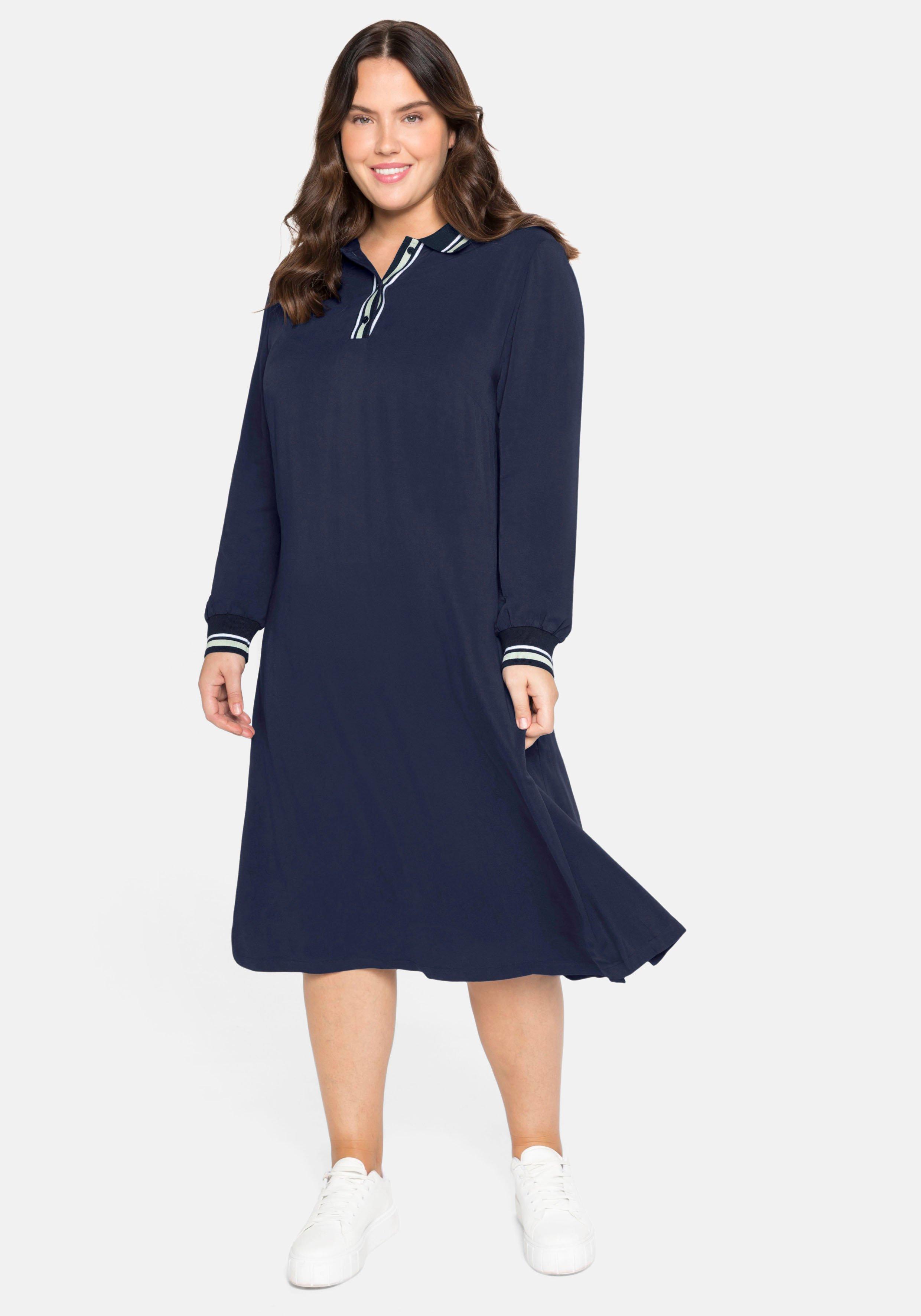 Kleid mit Polokragen, aus Twill-Qualität